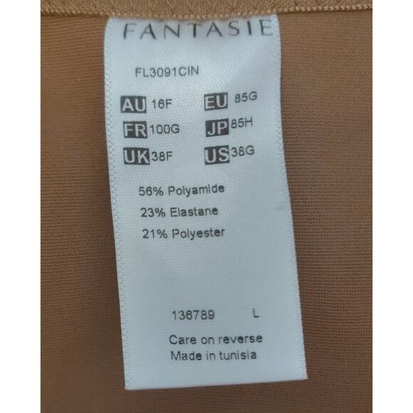 NWT Fantasie Womens Fusion Underwire Side Support Bra Size 38G FL3091CIN - Picture 7 of 7